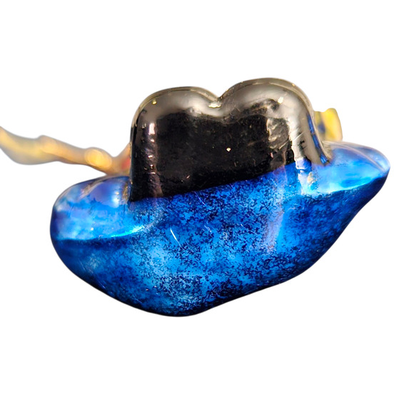 Christopher Radko Nutcracker Ornament Red Blue Gold 3” Glass Poland Paint Chips - Picture 6 of 6